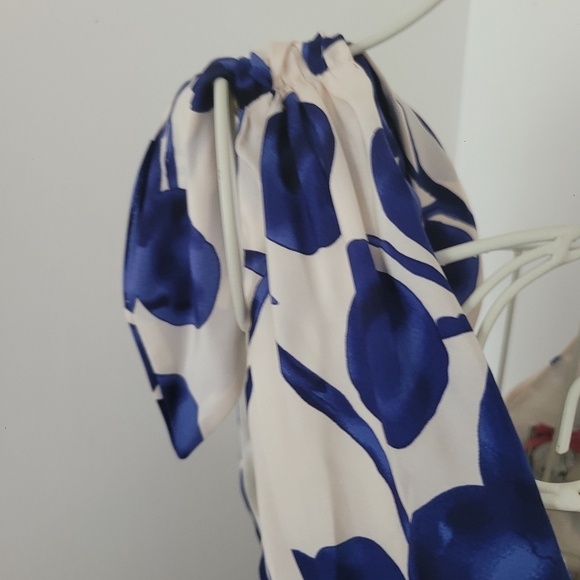 Anthropologie Yoana Barashi All Silk Floral Print Dress Size 4 - Picture 6 of 8